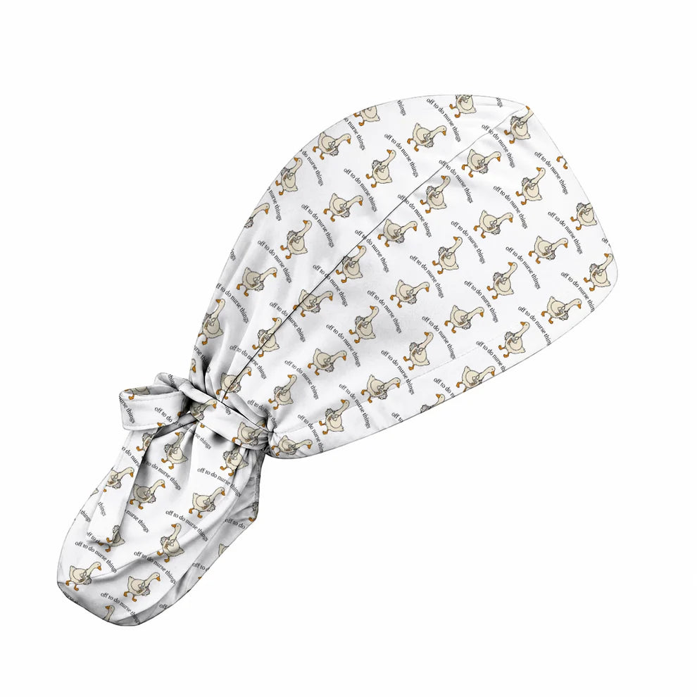 Off To Do Nurse Things Goose Scrub Cap, Funny Goose Nurse Caps, Cute Medical Scrubs For Nurses
