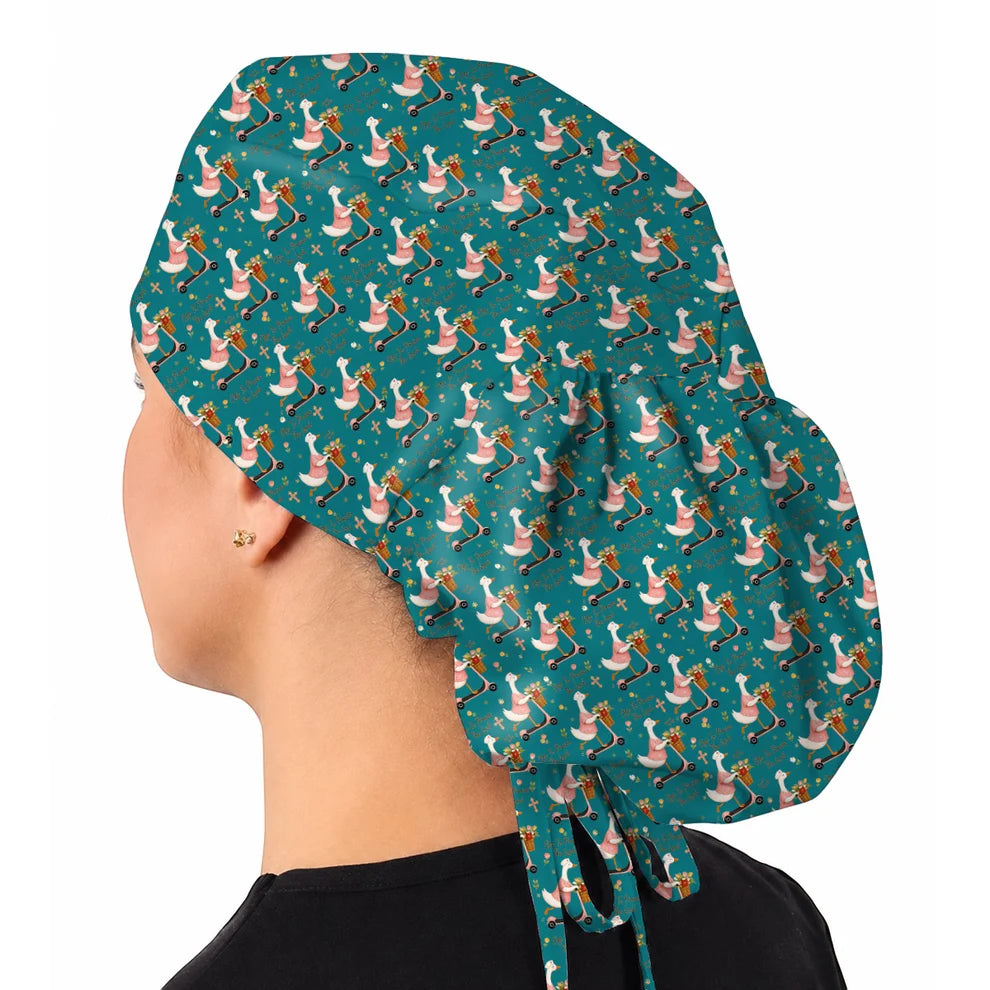 Praise The Lord Goose Scrub Cap, Christian Nurse Scrub Caps, Faith Inspired Gift For Nurses