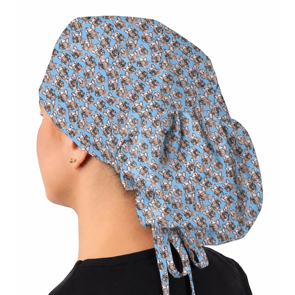 French Bulldog Nurse Scrub Cap, Cute Frenchie Medical Pattern Scrubs, Dog Lover Gift for Nurses & Healthcare Workers Regular price$32.49 USD Sale price$25.99 USDSale (Copy)