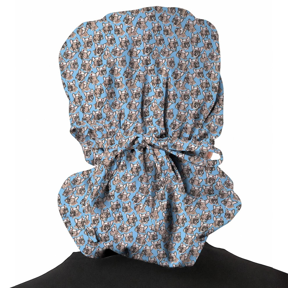 French Bulldog Nurse Scrub Cap, Cute Frenchie Medical Pattern Scrubs, Dog Lover Gift for Nurses & Healthcare Workers Regular price$32.49 USD Sale price$25.99 USDSale (Copy)