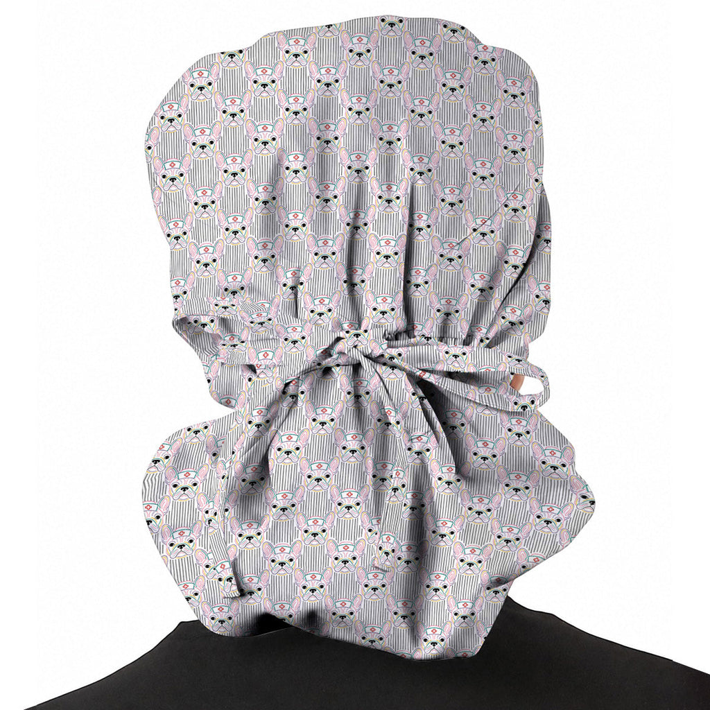French Bulldog Nurse Scrub Cap, Cute Frenchie Medical Pattern Scrubs, Dog Lover Gift for Nurses & Healthcare Workers Regular price$32.49 USD Sale price$25.99 USDSale