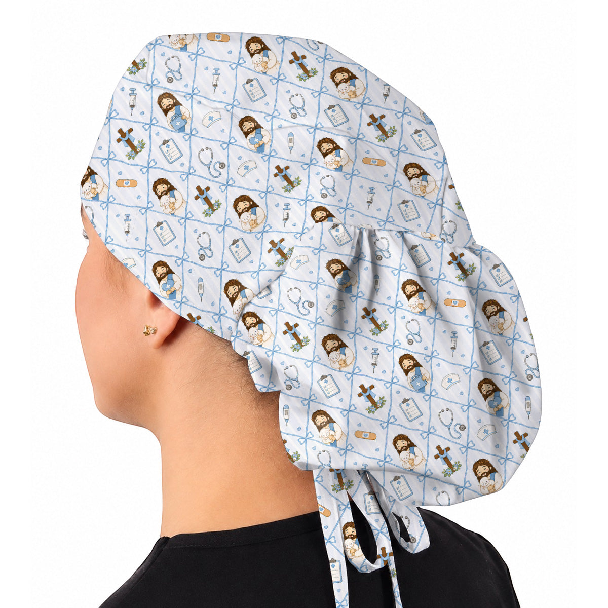 Jesus Nurse Scrub Cap, Christian Medical Scrubs Caps, Faith Inspired Gift For Nurses