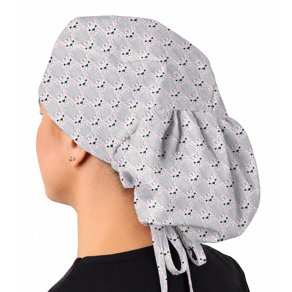 French Bulldog Nurse Scrub Cap, Cute Frenchie Medical Pattern Scrubs, Dog Lover Gift for Nurses & Healthcare Workers Regular price$32.49 USD Sale price$25.99 USDSale