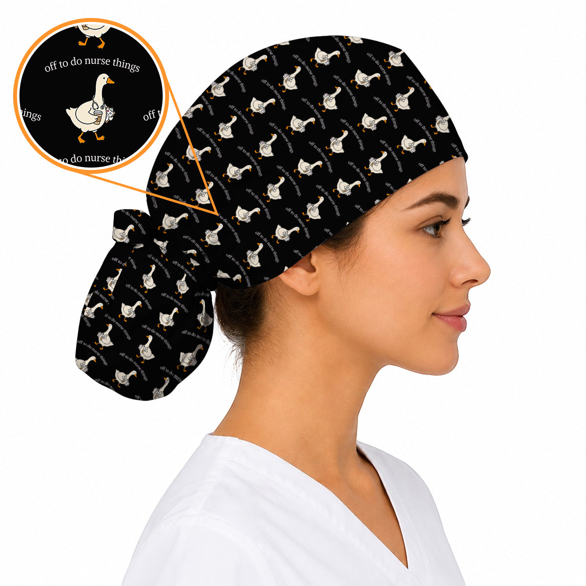 Off To Do Nurse Things Goose Scrub Cap, Funny Goose Nurse Caps, Cute Medical Scrubs For Nurses