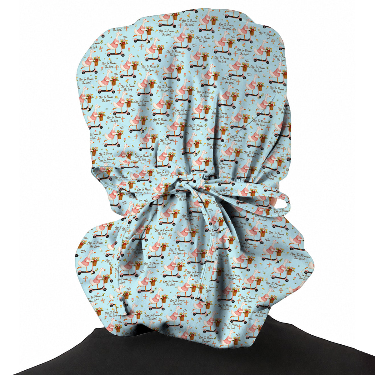 Praise The Lord Goose Scrub Cap, Christian Nurse Scrub Caps, Faith Inspired Gift For Nurses