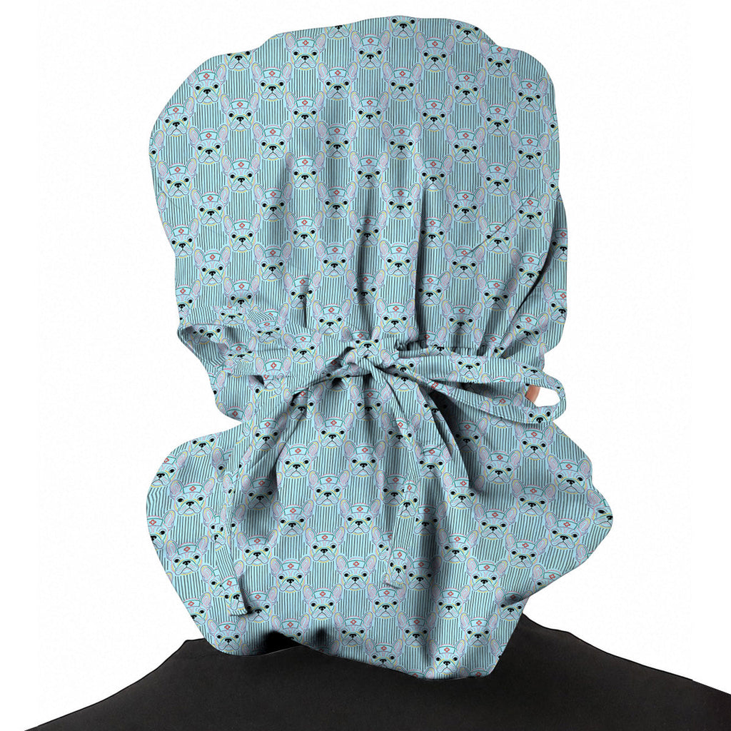 French Bulldog Nurse Scrub Cap, Cute Frenchie Medical Pattern Scrubs, Dog Lover Gift for Nurses & Healthcare Workers Regular price$32.49 USD Sale price$25.99 USDSale