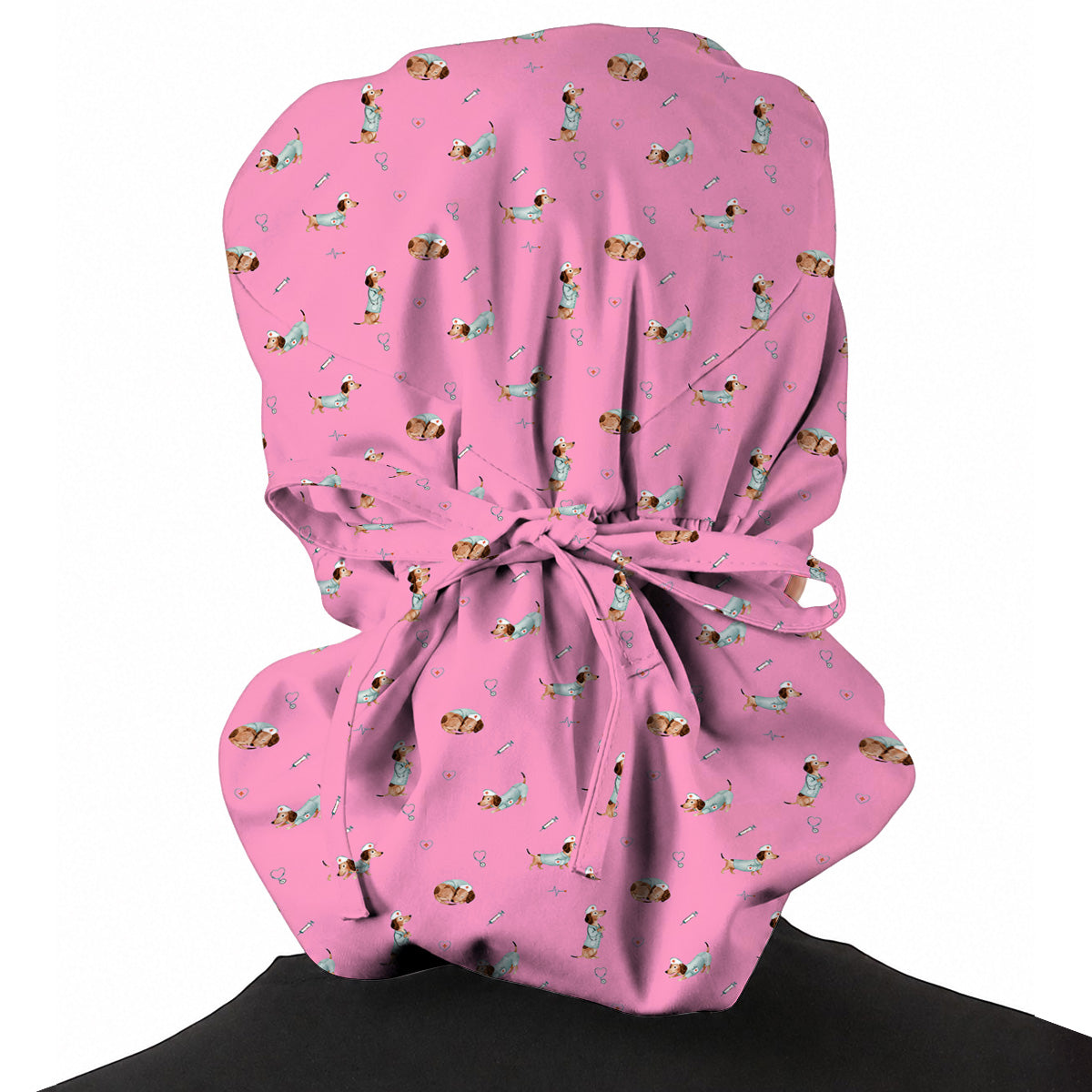 Dachshund Nurse Scrub Cap, Cute Wiener Dog Nursing Uniform for Dog Lovers, Comfortable Nurse Scrubs for Healthcare Workers